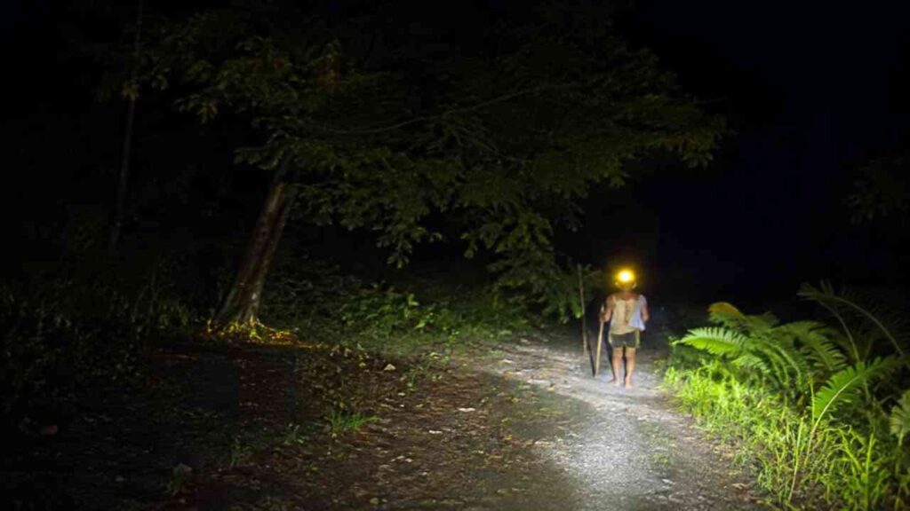 Viral Sosok “Pria Senter” di Lokasi Karhutla Palangka Raya, Polisi Amankan Dua Orang