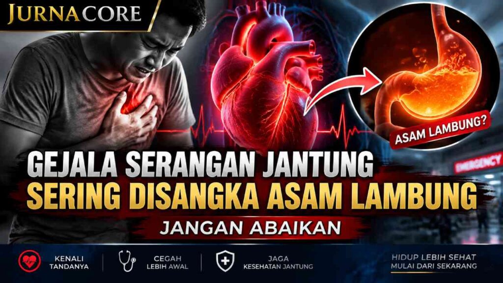 Gejala Serangan Jantung Sering Disangka Asam Lambung, Jangan Abaikan