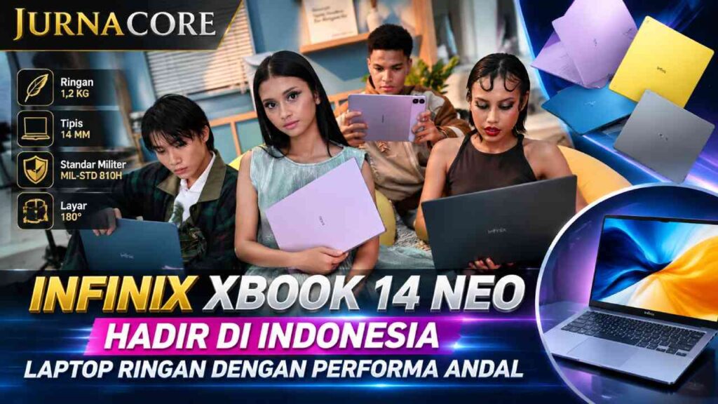 Infinix XBook 14 Neo Hadir di Indonesia, Laptop Ringan dengan Performa Andal