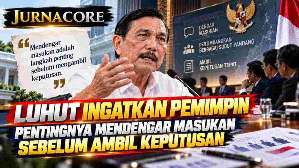 Luhut Ingatkan Pemimpin Pentingnya Mendengar Masukan Sebelum Ambil Keputusan