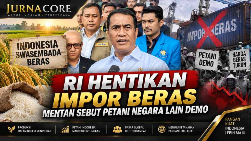 RI Hentikan Impor Beras, Mentan Sebut Petani Negara Lain Demo