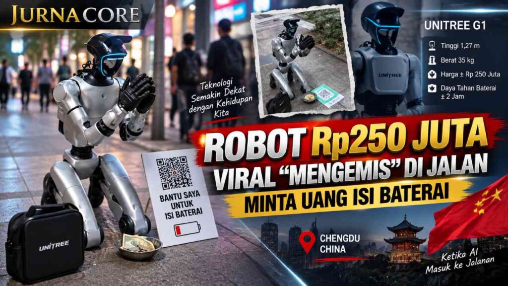 Robot Rp250 Juta Viral “Mengemis” di Jalan, Minta Uang Isi Baterai