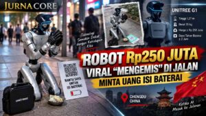 Robot Rp250 Juta Viral “Mengemis” di Jalan, Minta Uang Isi Baterai