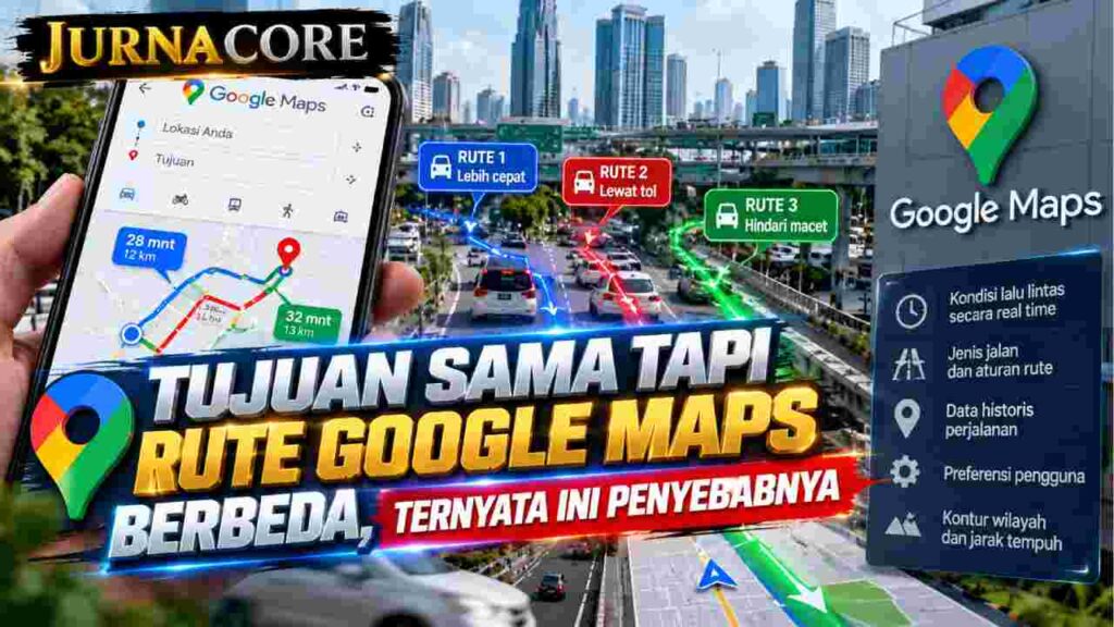 Tujuan Sama tapi Rute Google Maps Berbeda, Ternyata Ini Penyebabnya