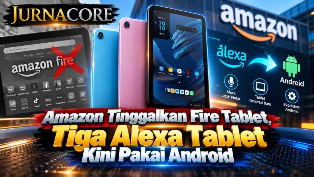 Amazon Tinggalkan Fire Tablet, Tiga Alexa Tablet Kini Pakai Android