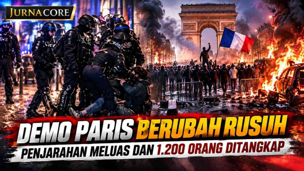 Demo Paris Berubah Rusuh, Penjarahan Meluas dan 1.200 Orang Ditangkap