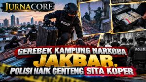 Gerebek Kampung Narkoba Jakbar, Polisi Naik Genteng Sita Koper