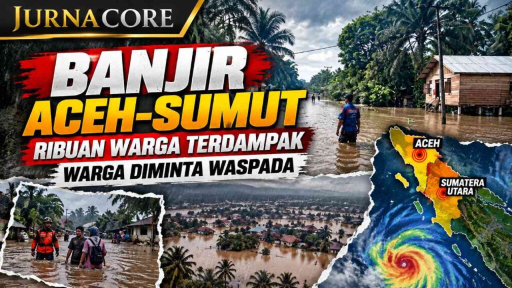 Hujan Lebat Picu Banjir Aceh-Sumut, Warga Diminta Waspada
