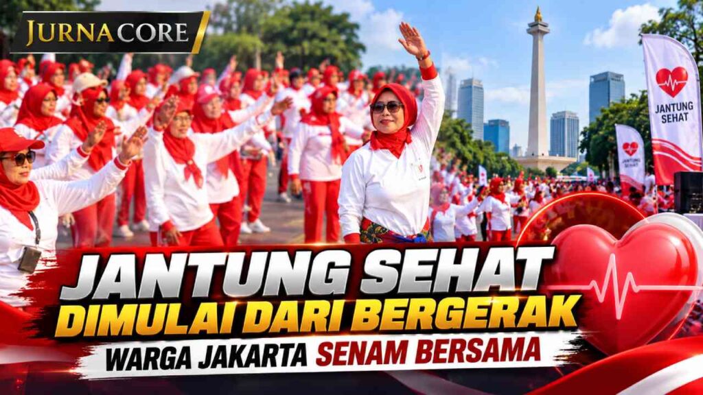 Jantung Sehat Dimulai dari Bergerak, Warga Jakarta Senam Bersama