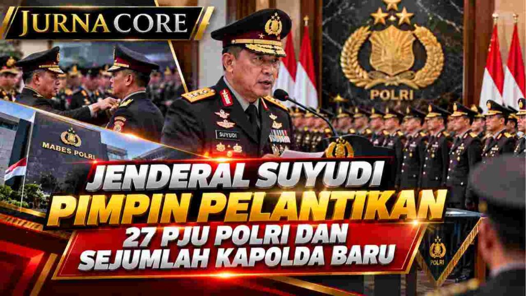 Jenderal Suyudi Pimpin Pelantikan 27 PJU Polri dan Sejumlah Kapolda Baru