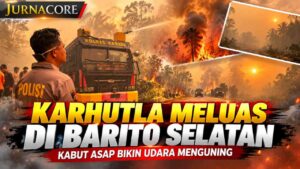 Karhutla Meluas di Barito Selatan, Kabut Asap Bikin Udara Menguning