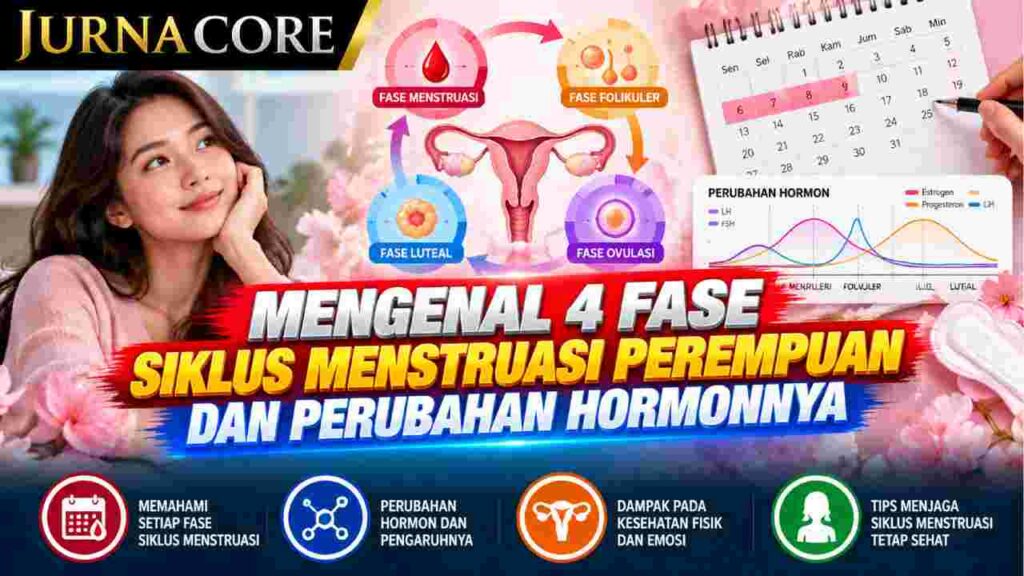 Mengenal 4 Fase Siklus Menstruasi Perempuan dan Perubahan Hormonnya