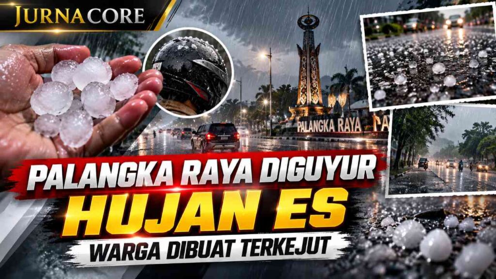 Palangka Raya Diguyur Hujan Es, Warga Dibuat Terkejut
