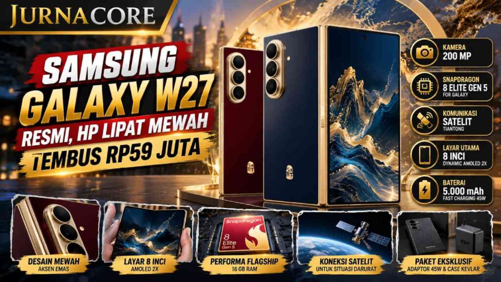 Samsung Galaxy W27 Resmi, HP Lipat Mewah Tembus Rp59 Juta