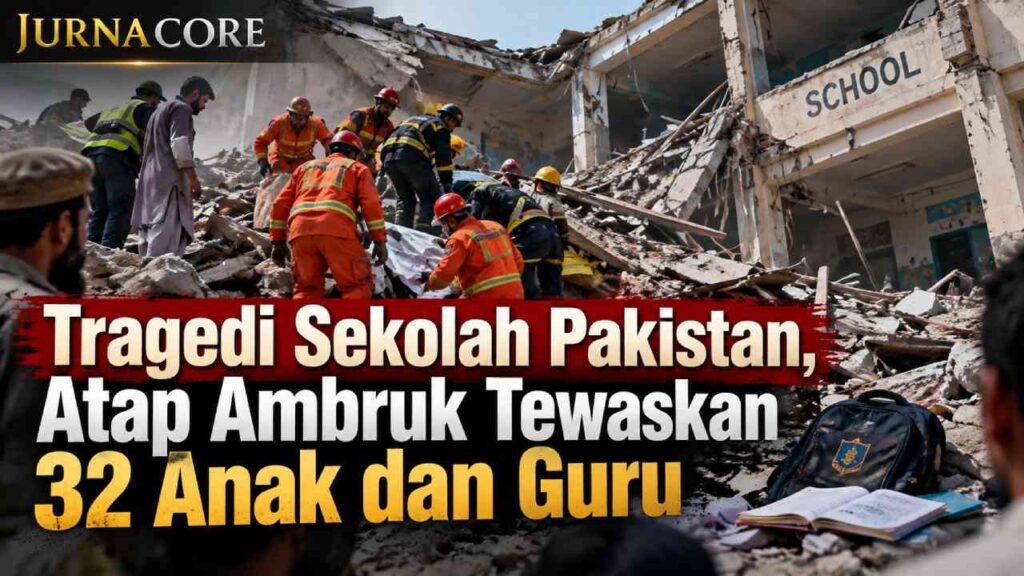 Tragedi Sekolah Pakistan, Atap Ambruk Tewaskan 32 Anak dan Guru