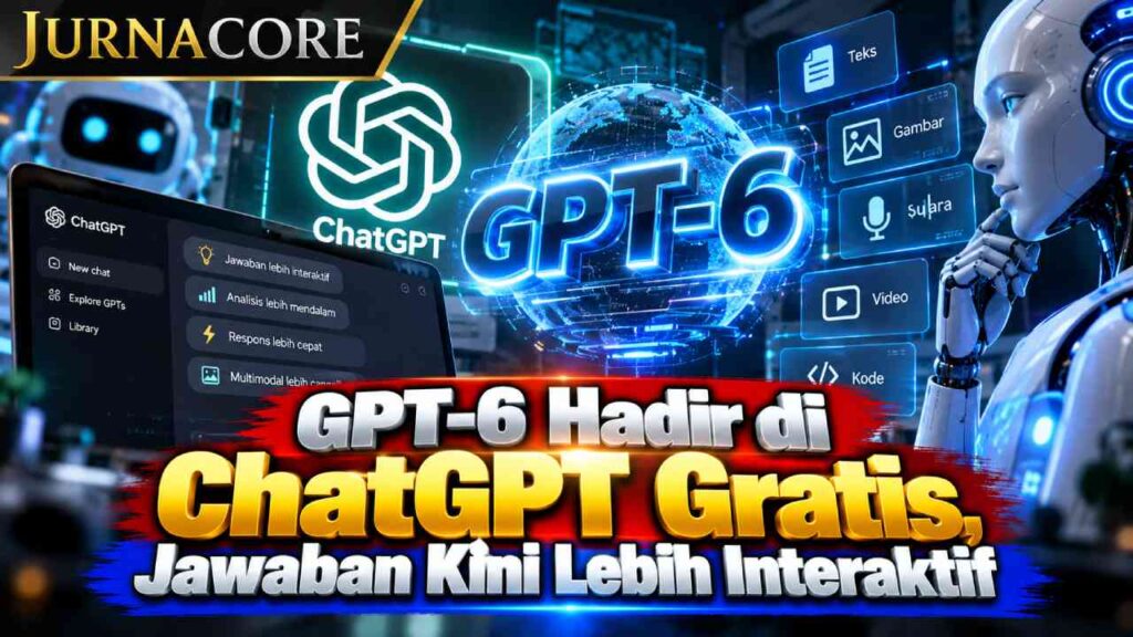 GPT-6 Hadir di ChatGPT Gratis, Jawaban Kini Lebih Interaktif